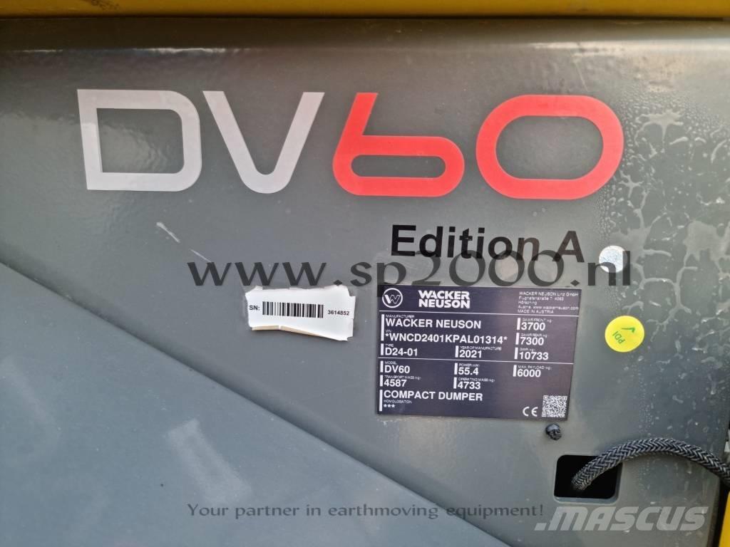 Wacker Neuson DV 60 عربات نقل قلابة للمواقع
