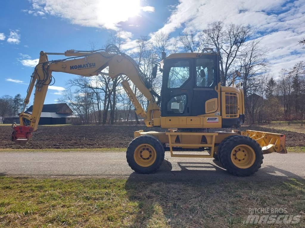 Komatsu PW 118 MR -8 حفارات بعجل