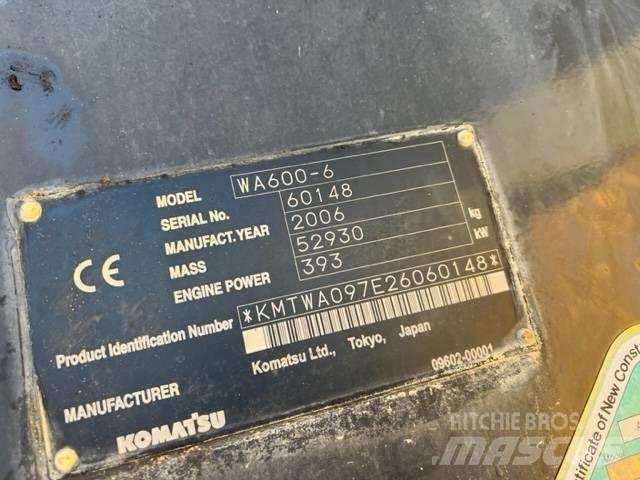 Komatsu WA 600-6 لوادر بعجل