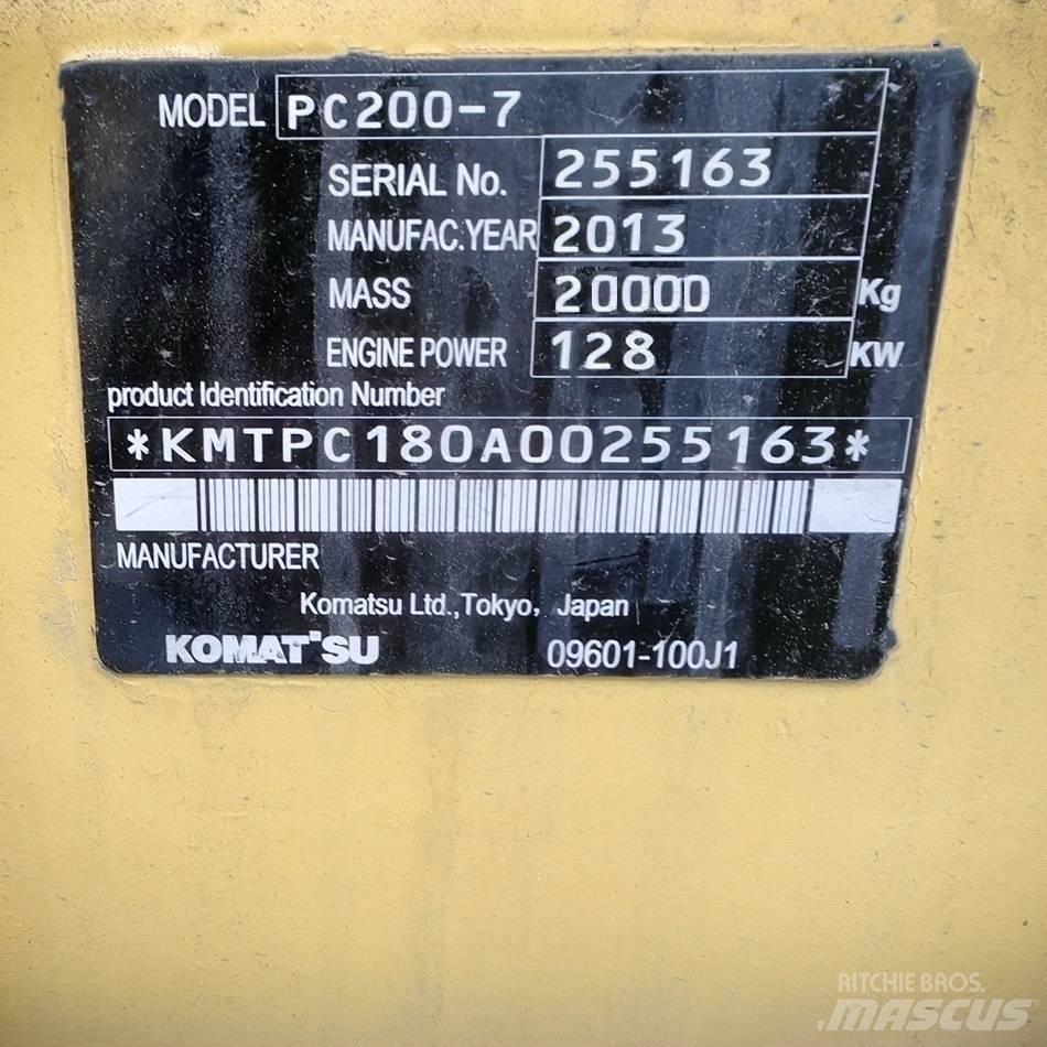 Komatsu pc200-7 حفارات زحافة