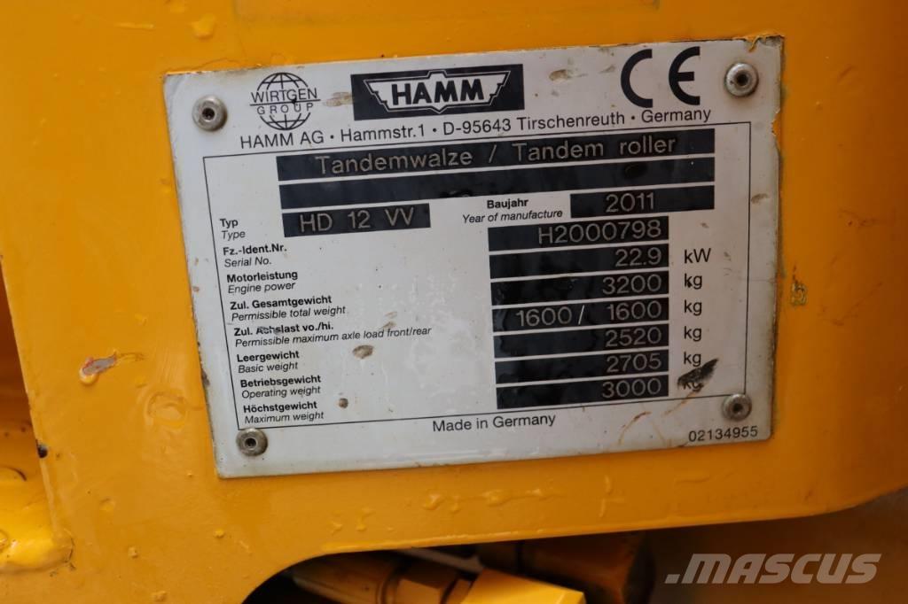 Hamm HD 12 VV مداحل ثنائية الاسطوانة