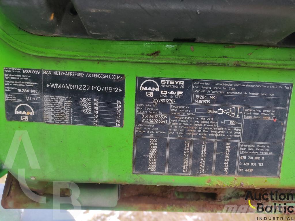 MAN 18.284 شاحنات لوادر