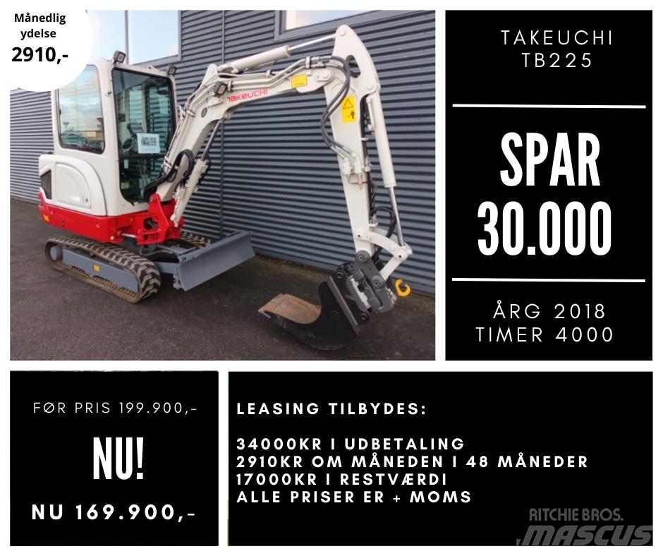 Takeuchi tb225 حفارات صغيرة أقل من 7 طن (حفارات صغيرة)