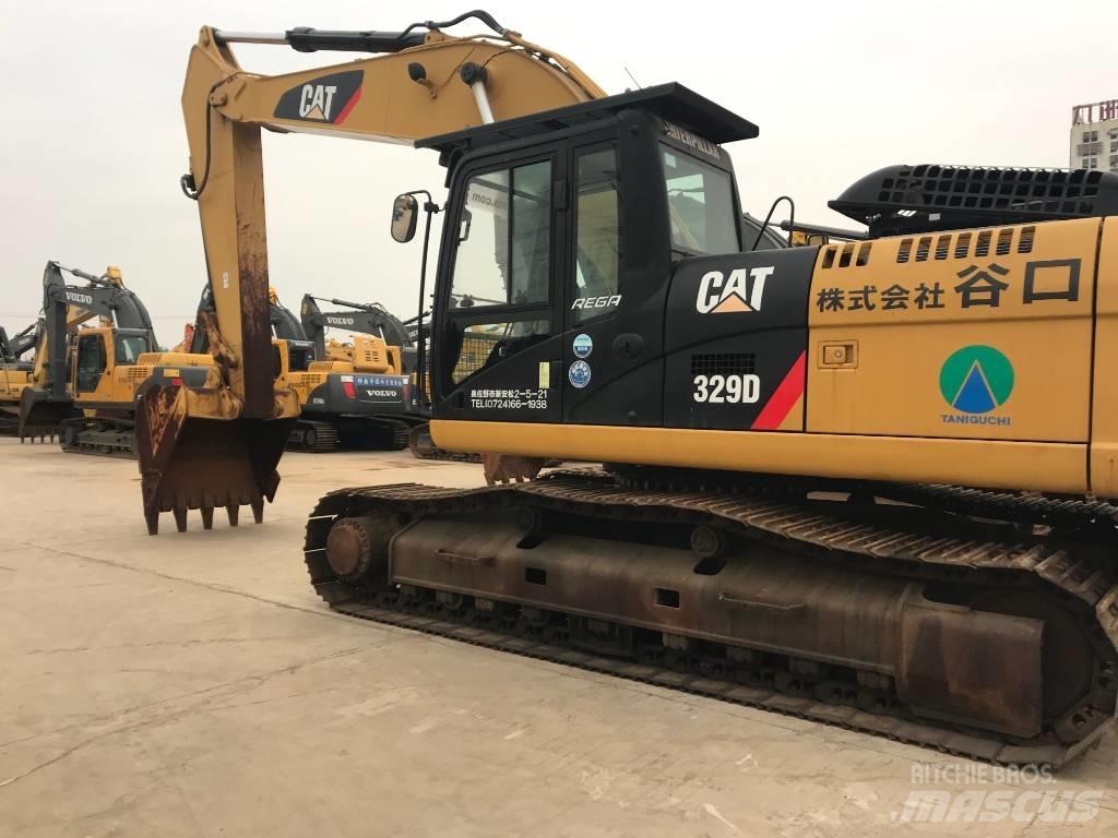CAT 329 D L حفارات زحافة