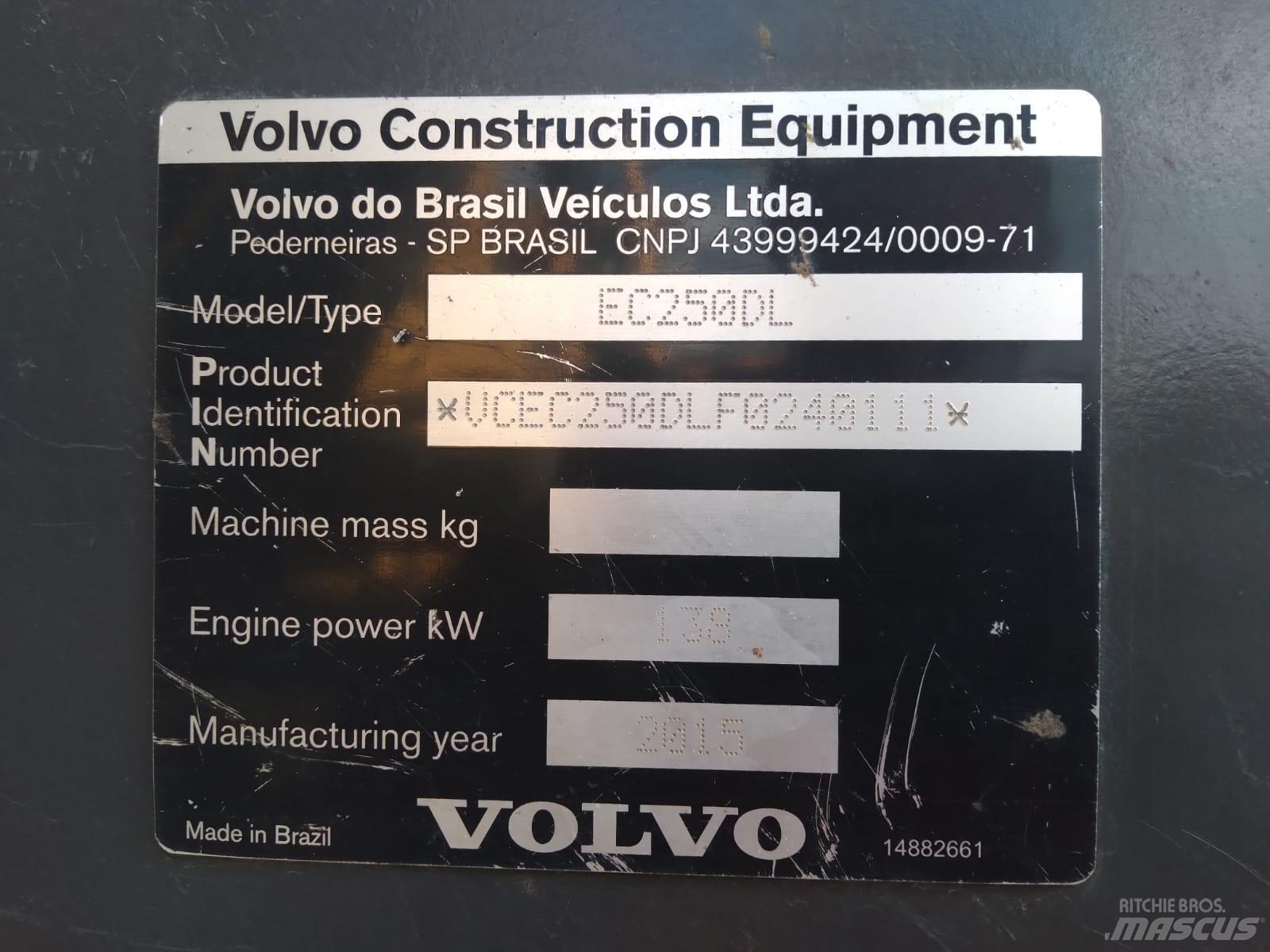 Volvo EC 250 D L حفارات زحافة