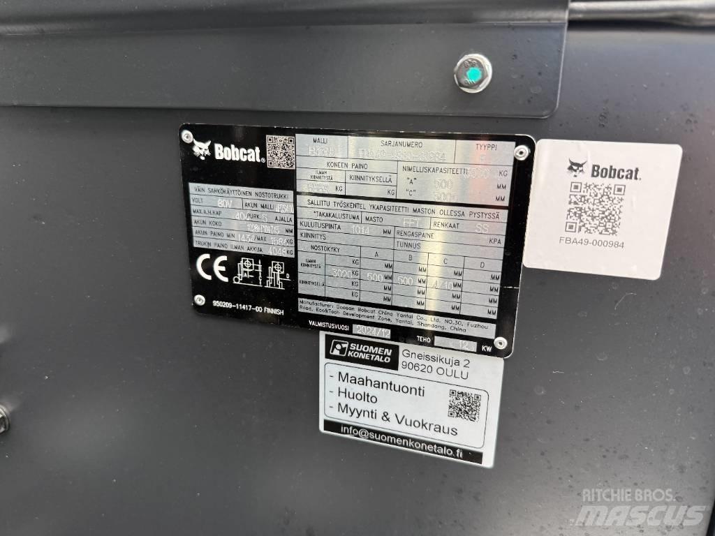 Bobcat B35NS trukki شاحنات ذات رافعات شوكية تعمل بالكهرباء