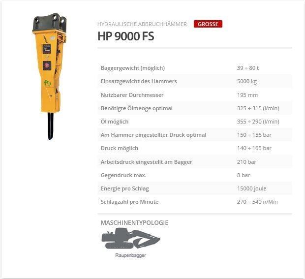 Indeco HP 9000 FS مطارق / كسارات