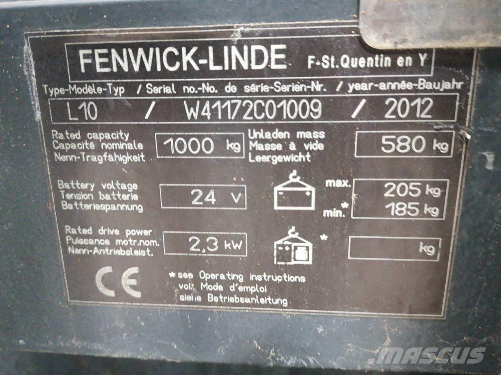 Linde L10 معدات التكديس الجوالة