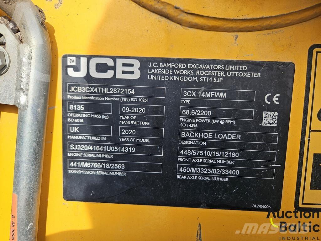 JCB 3 CX 14MFWM لوادر ذات جرافات عكسية