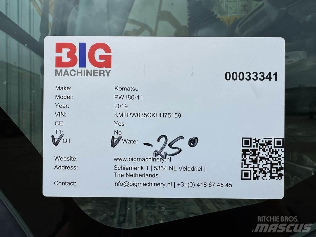 Komatsu PW180-11 حفارات بعجل