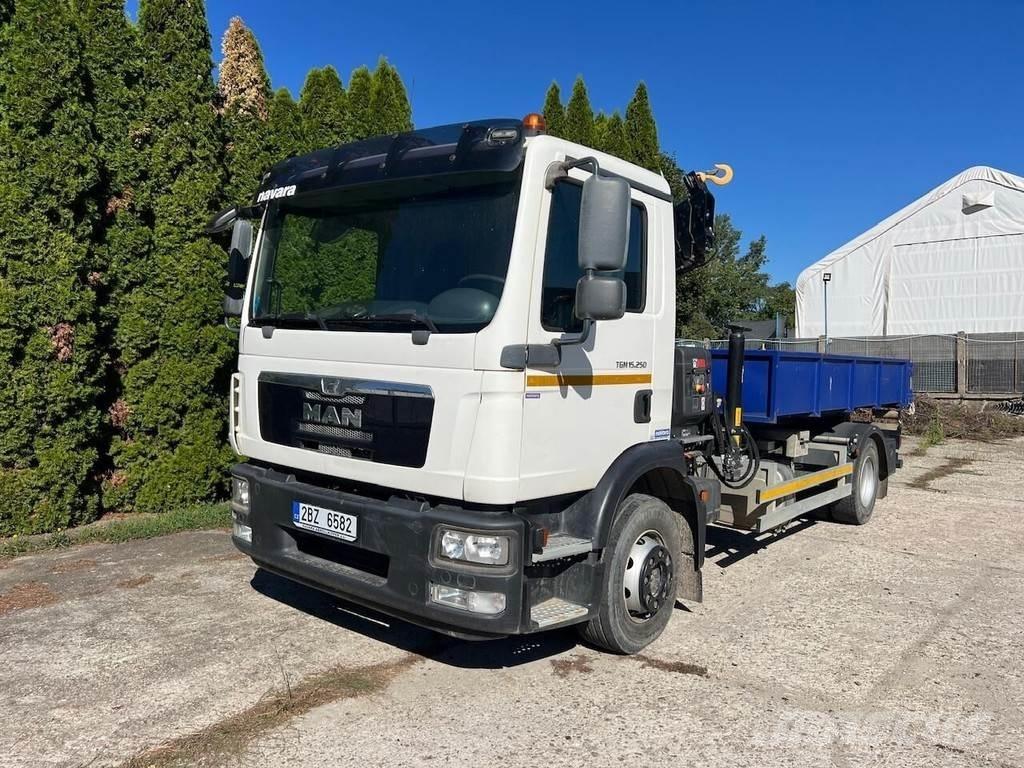 MAN TGM 15.250 شاحنات الرافعات الخطافية