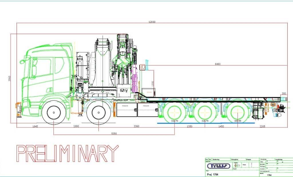 Scania R660 شاحنات الرافعات