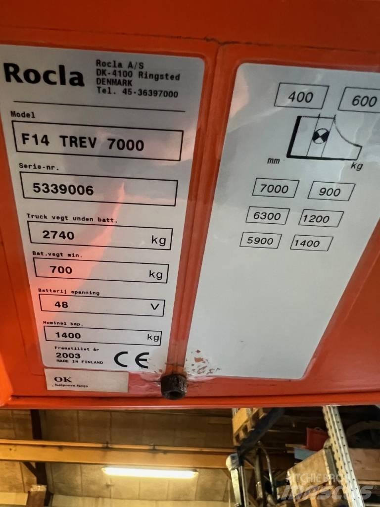 Rocla F 14 Trev 7000 شاحنة مناولة