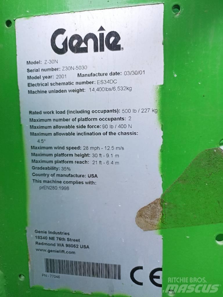 Genie Z 30/20 N رافعات سلة مفصلية
