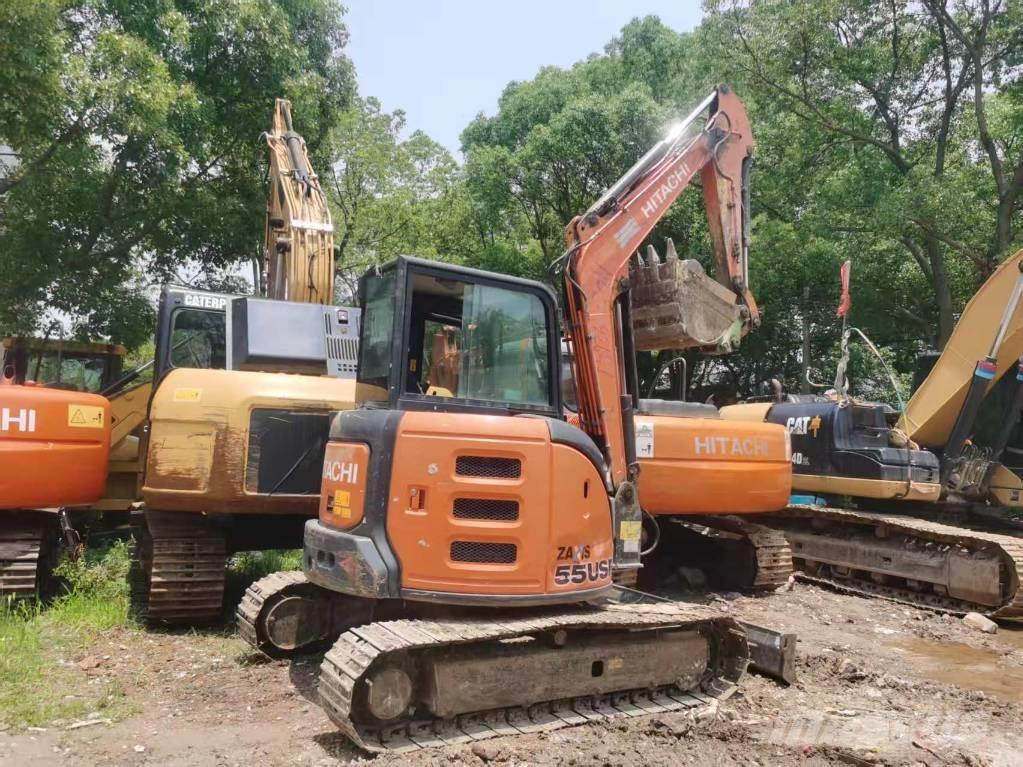 Hitachi zx55usr حفارات صغيرة أقل من 7 طن (حفارات صغيرة)