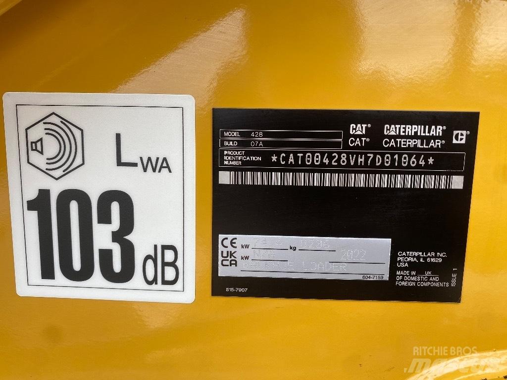 CAT 428 لوادر ذات جرافات عكسية