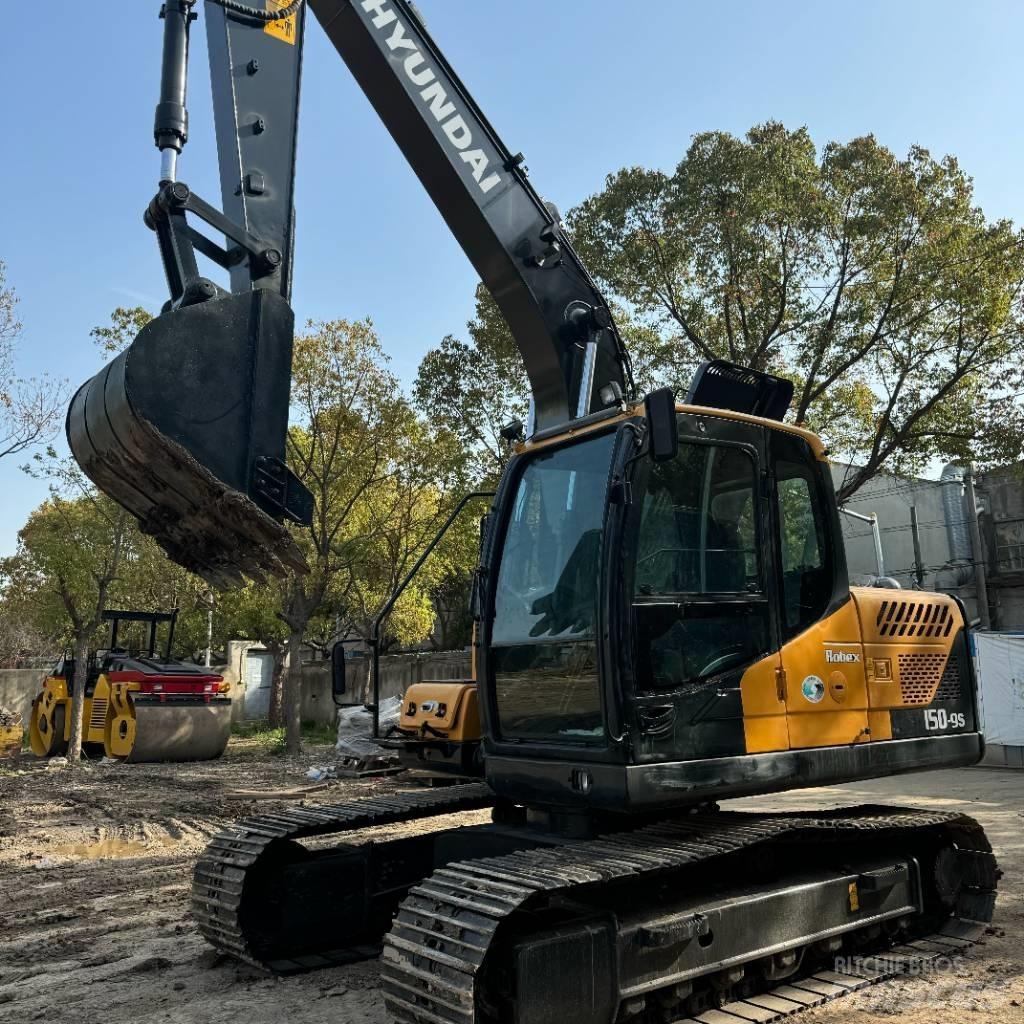 Hyundai R150lc-9s حفارات زحافة