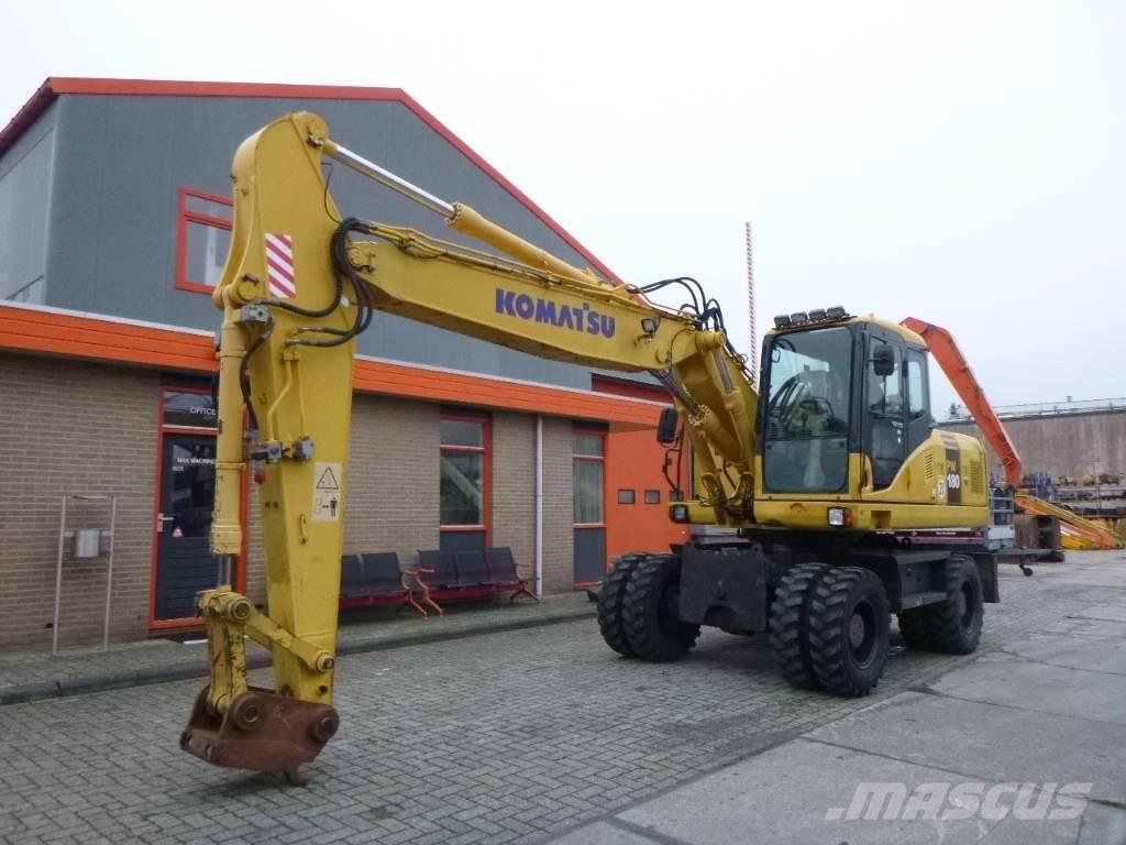 Komatsu PW 180-7EO حفارات بعجل