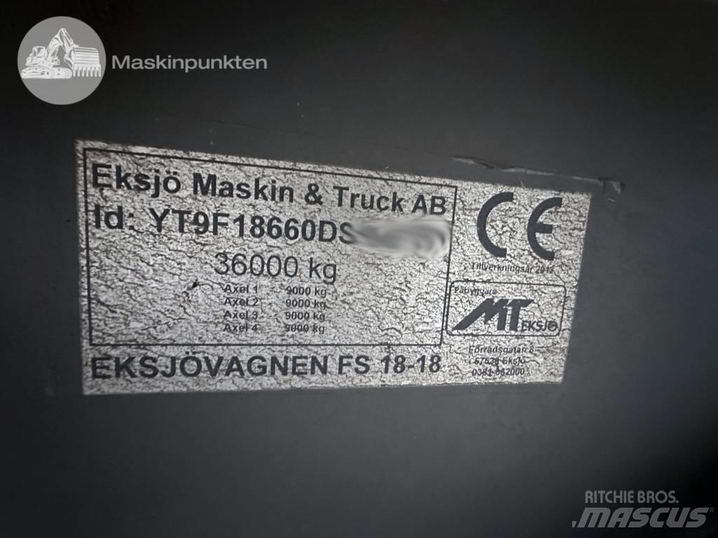  Eksjövagnen FS 18-18 مقطورات لتقل ألواح الخشب