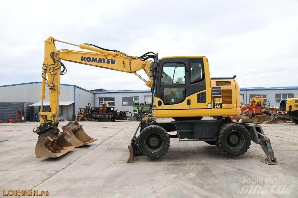 Komatsu PW 148-10 حفارات بعجل