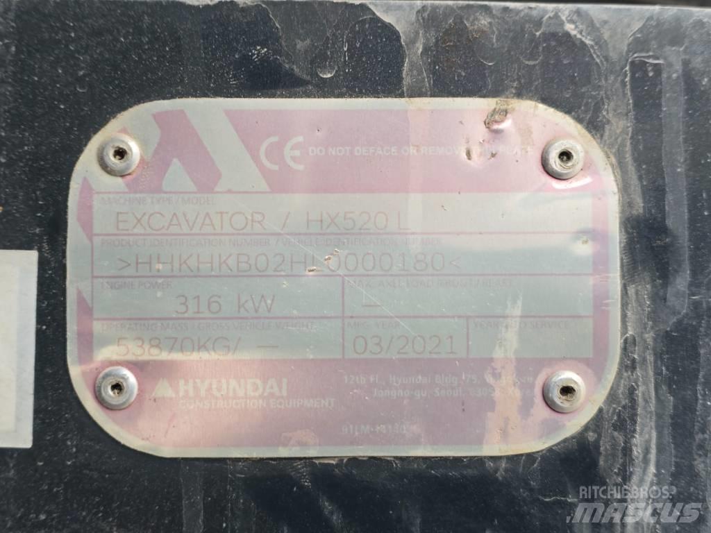 Hyundai HX 520 L حفارات زحافة