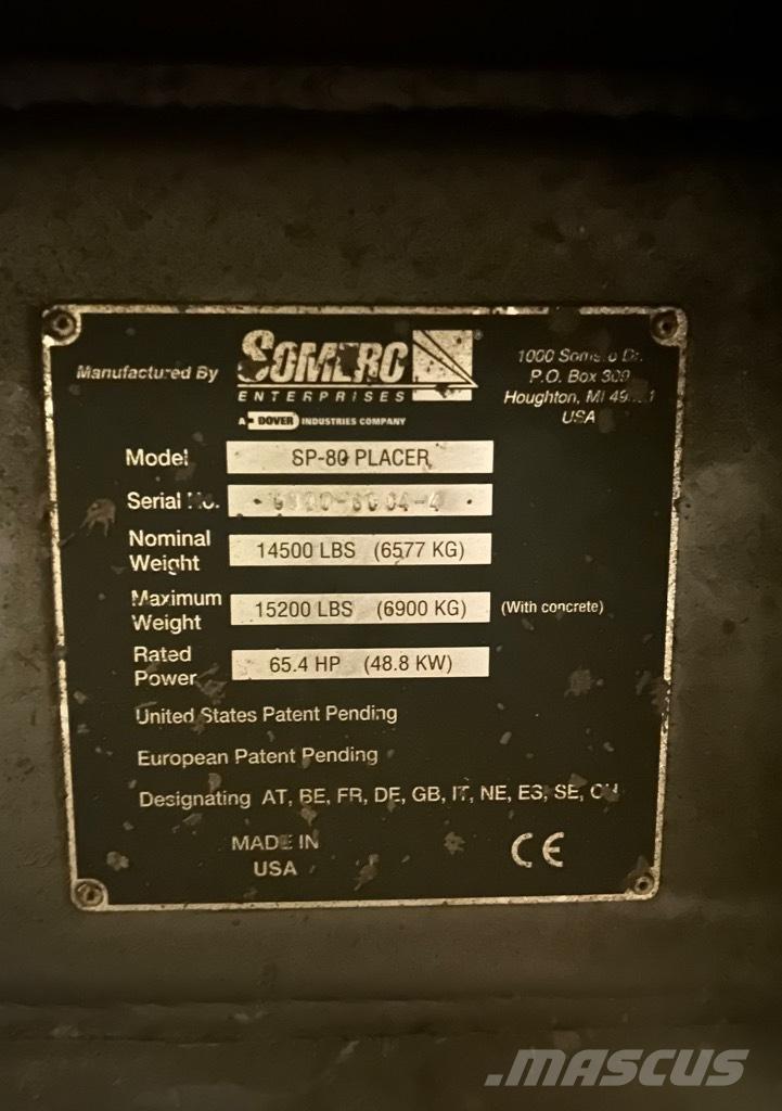 Somero SP-80 (#1105) ملحقات خرسانة