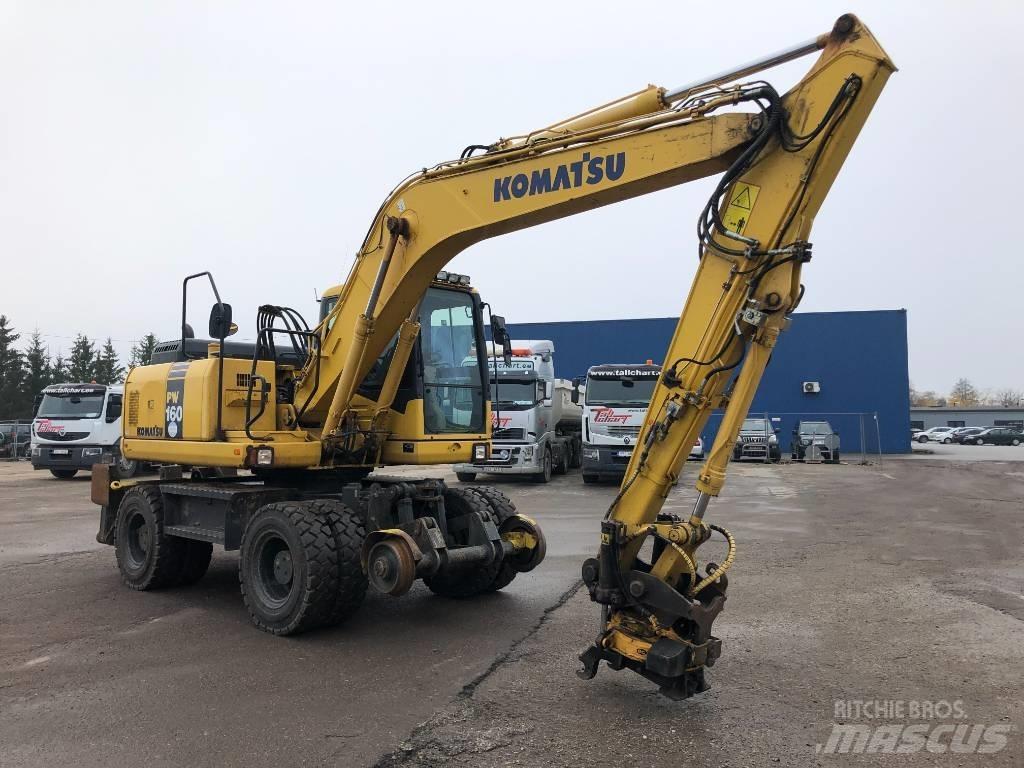 Komatsu PW160-7E0 حفارات بعجل