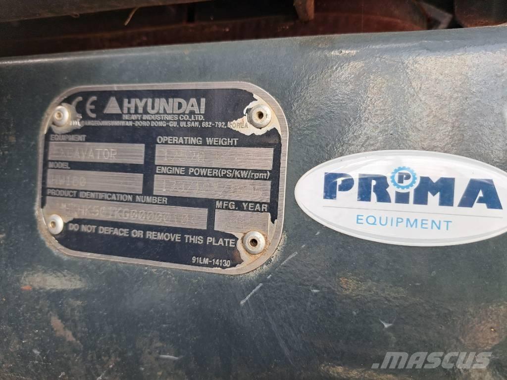 Hyundai HW 160 حفارات بعجل