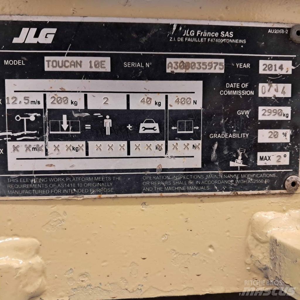 JLG Toucan 10 E رافعات السارية الرأسية