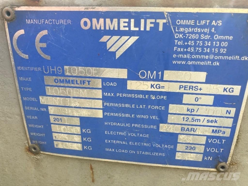Omme lift Mini 10 المنصات الهوائية المثبتة على مقطورة