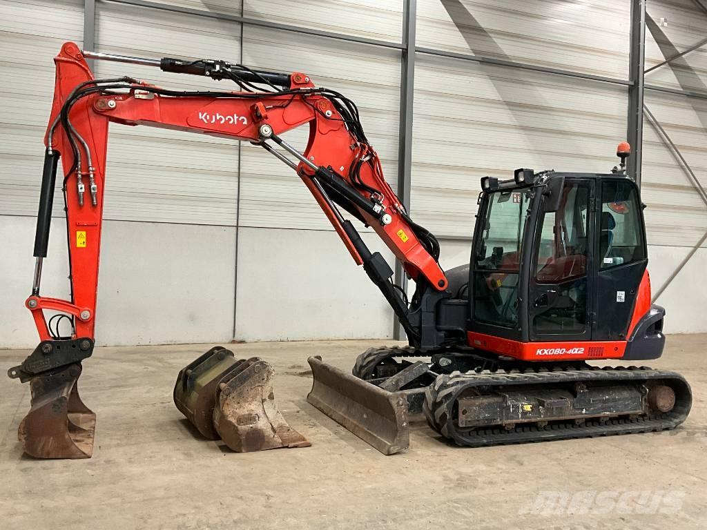 Kubota KX 080-4 A 2 حفارات وسط 7 طن - 12 طن