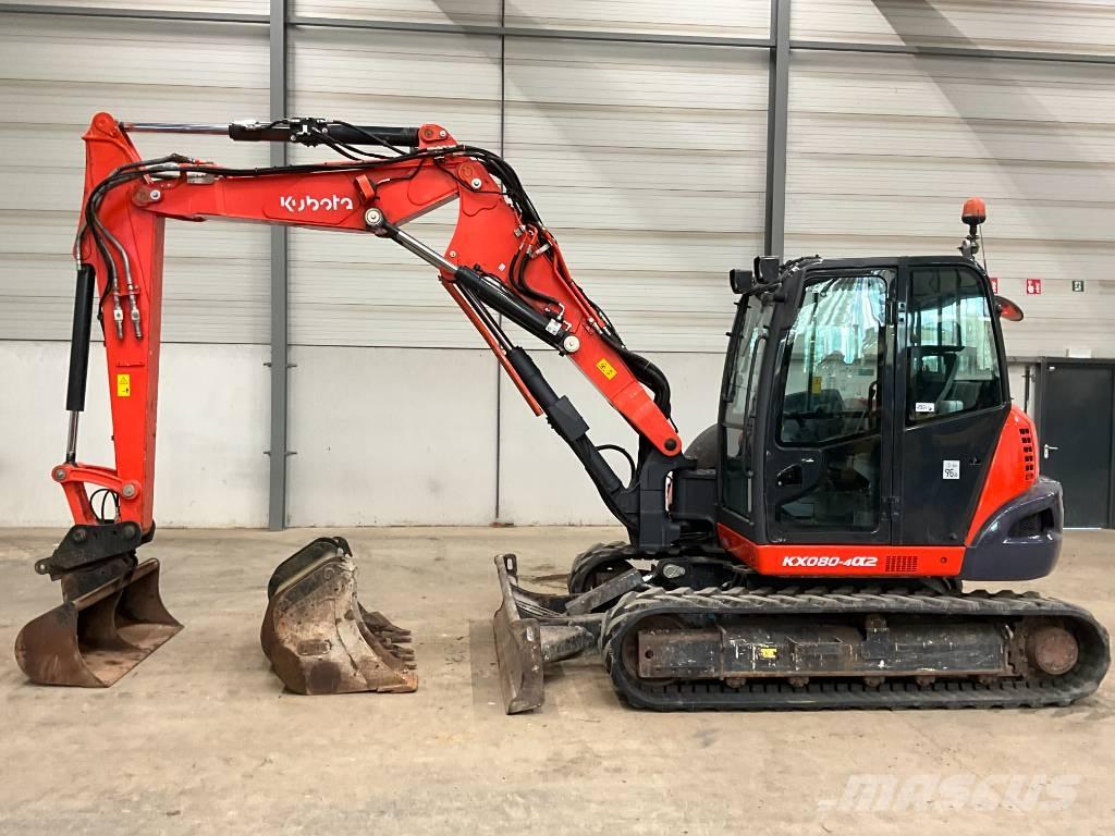 Kubota KX 080-4 A 2 حفارات وسط 7 طن - 12 طن