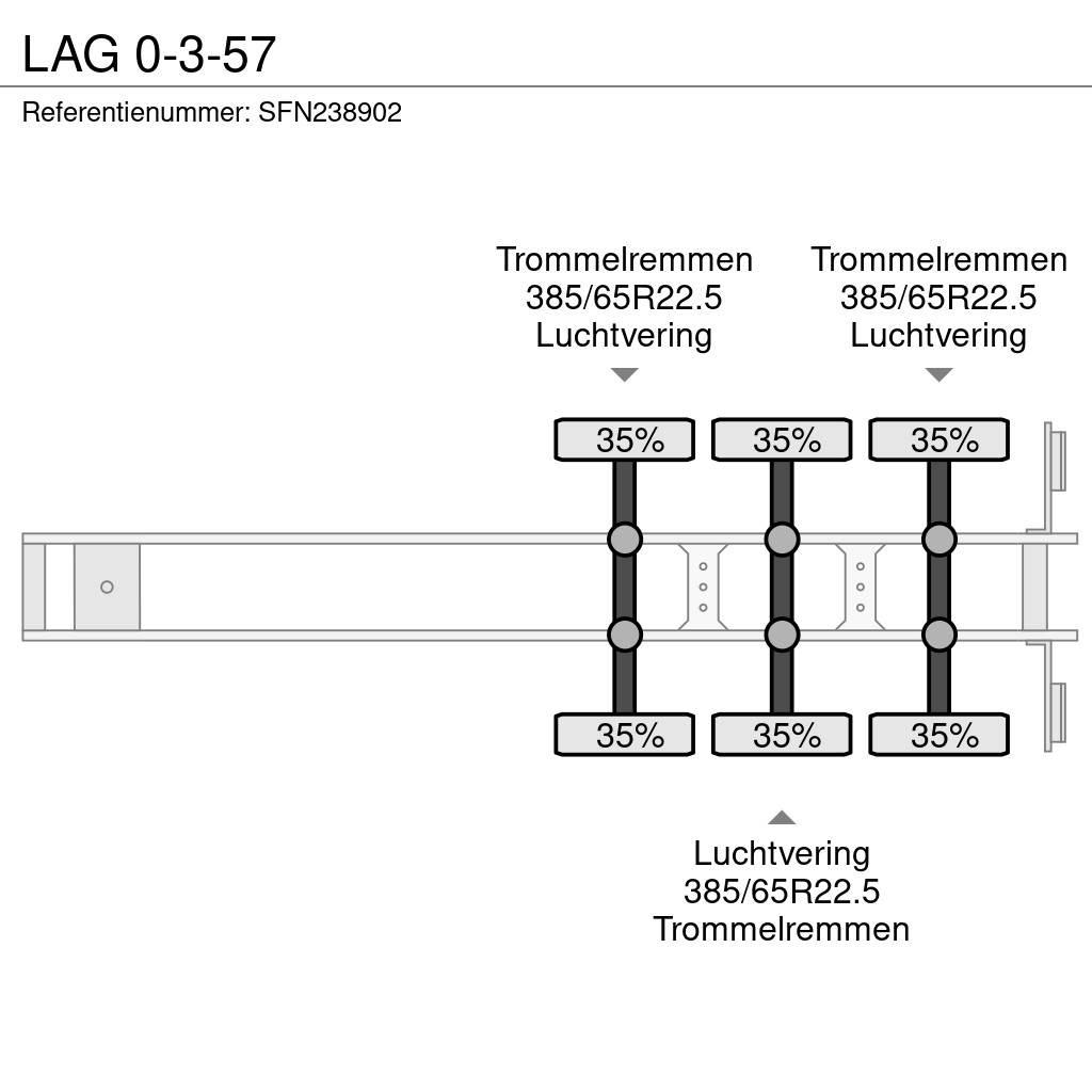 LAG 0-3-57 نصف مقطورات مسطحة / مفصلية الجوانب