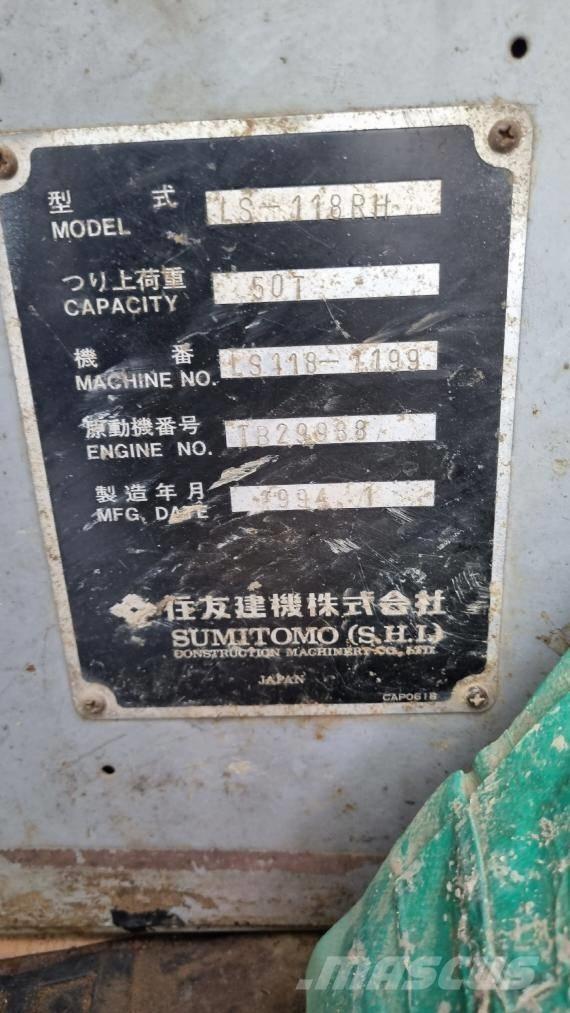 Sumitomo LS118RH5 رافعات مجنزرة