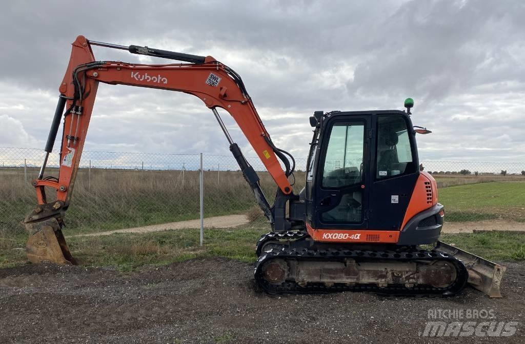 Kubota KX 080-4 حفارات وسط 7 طن - 12 طن