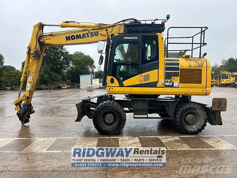 Komatsu PW 160 حفارات بعجل