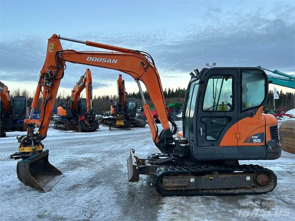 Doosan dx55 حفارات صغيرة أقل من 7 طن (حفارات صغيرة)