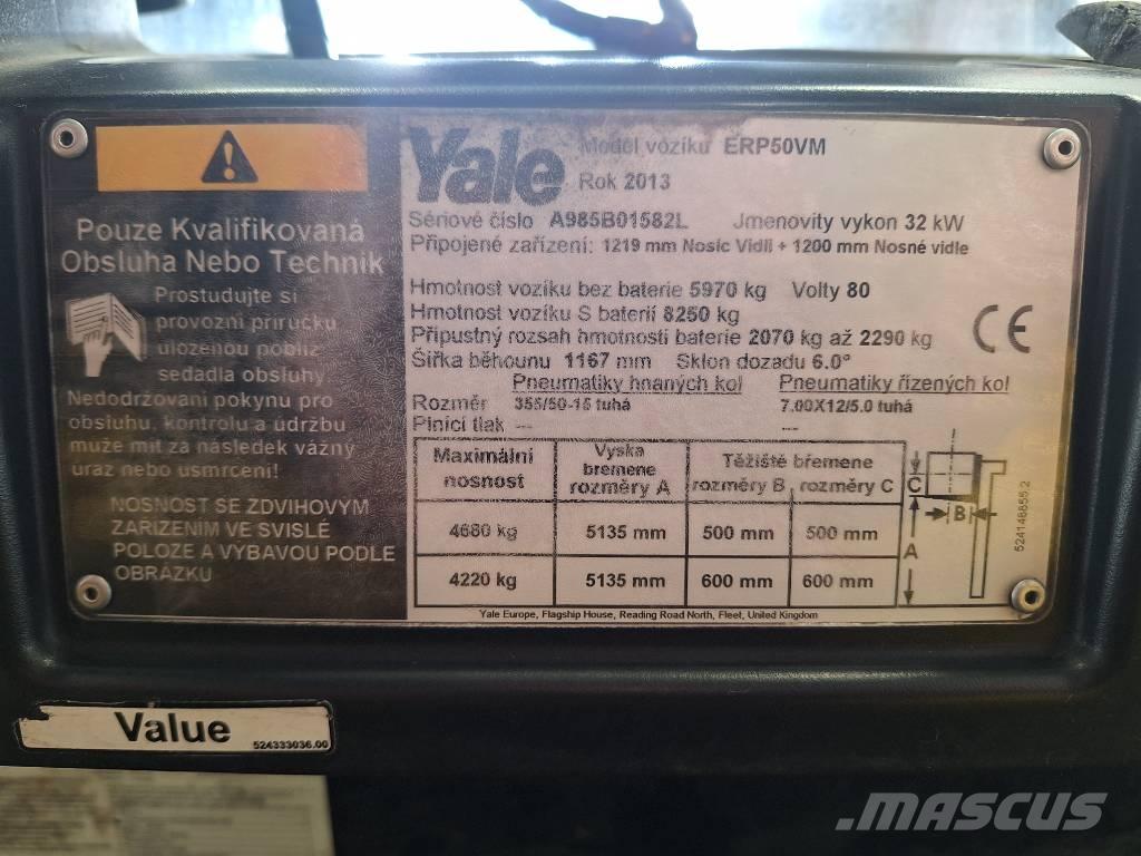 Yale ERP 50 VM شاحنات ذات رافعات شوكية تعمل بالكهرباء