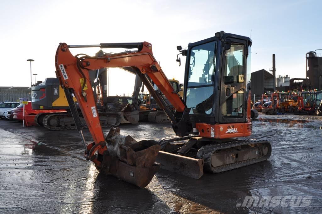 Hitachi ZX 26 U-6 CR حفارات صغيرة أقل من 7 طن (حفارات صغيرة)