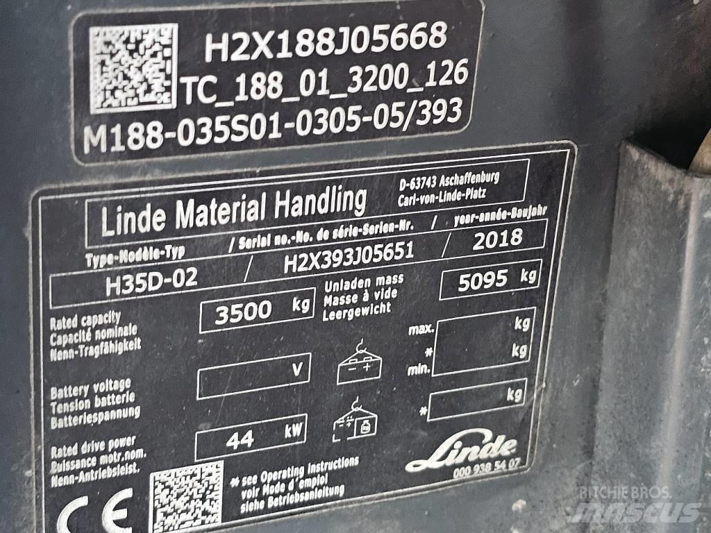 Linde H35D-02 شاحنات الديزل