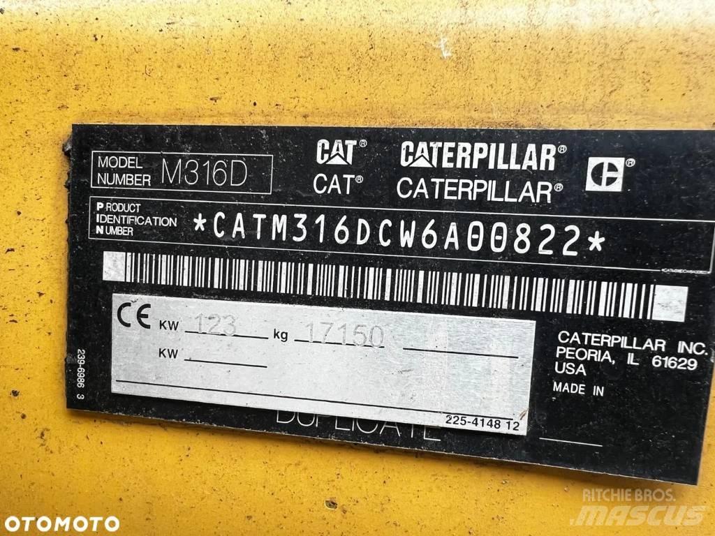 CAT M 316 D حفارات بعجل