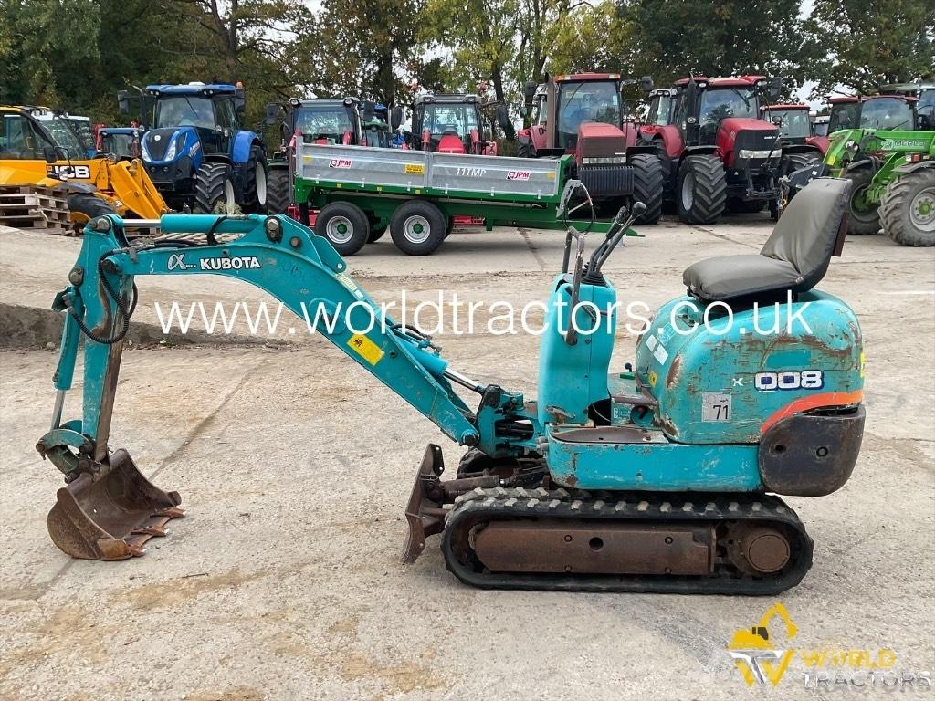 Kubota K 008 حفارات صغيرة أقل من 7 طن (حفارات صغيرة)