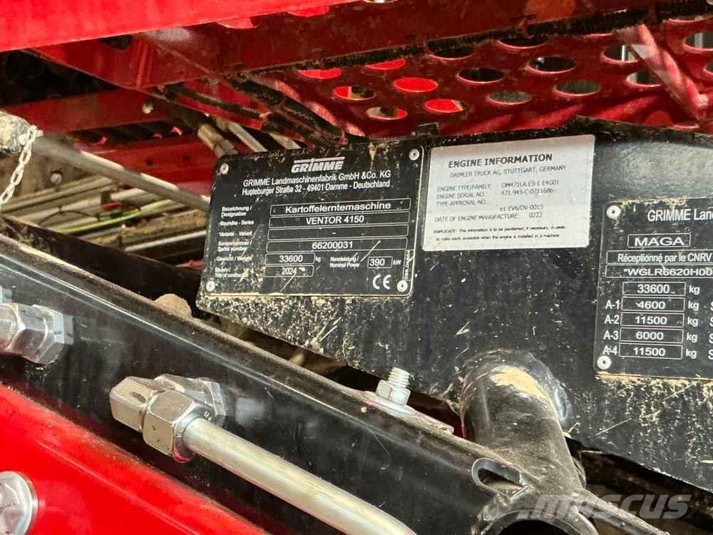 Grimme VENTOR 4150 حفارات وحصادات البطاطس