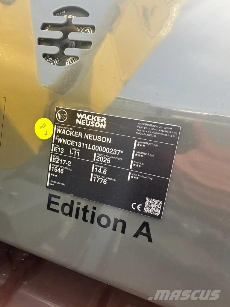 Wacker Neuson EZ 17 حفارات صغيرة أقل من 7 طن (حفارات صغيرة)