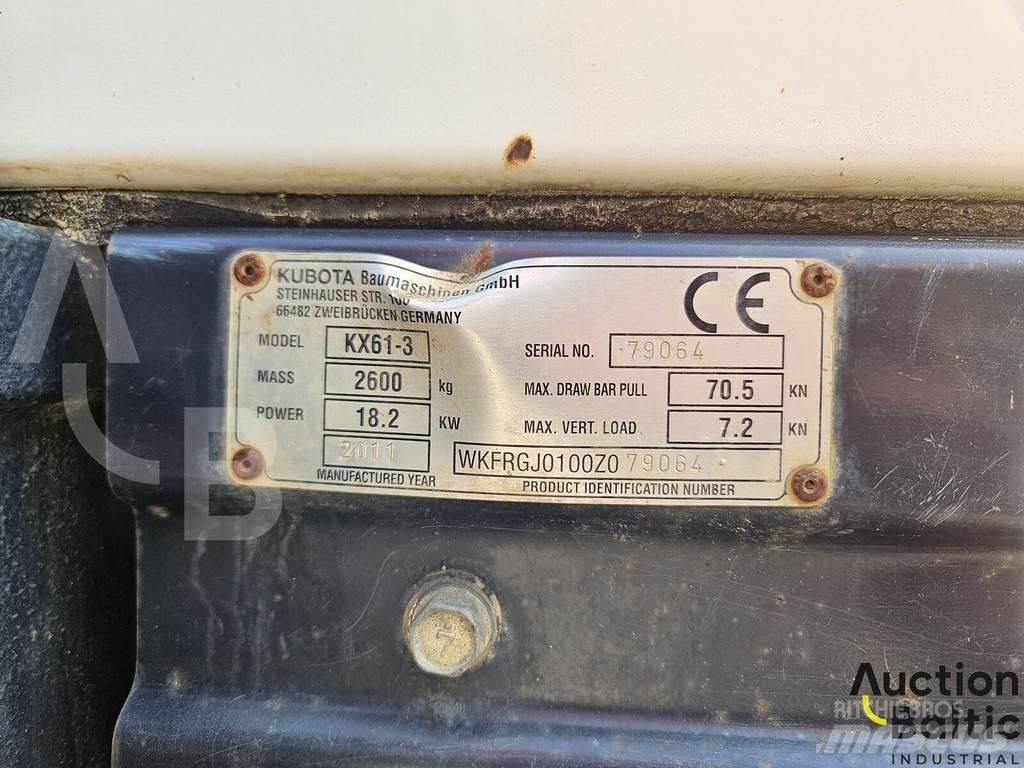 Kubota KX 61-3 حفارات صغيرة أقل من 7 طن (حفارات صغيرة)