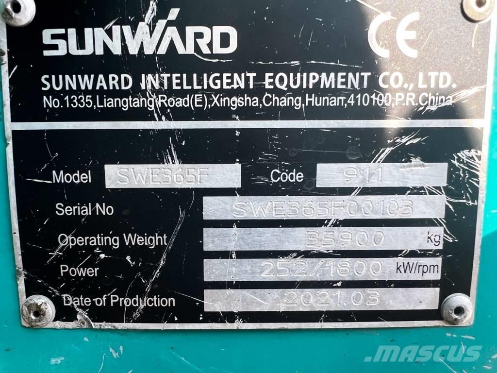 Sunward 365f حفارات زحافة