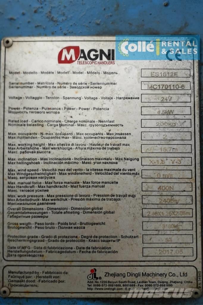 Magni ES 1612 E | 2017 رافعات مقصية الشكل