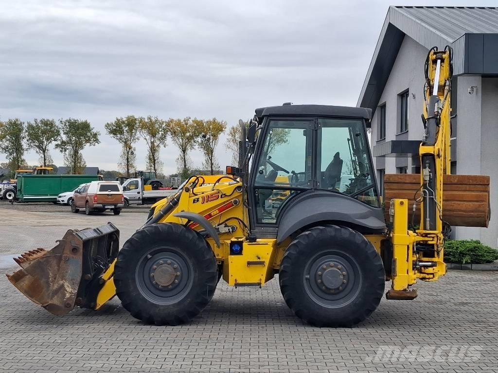 New Holland B 115 C لوادر ذات جرافات عكسية