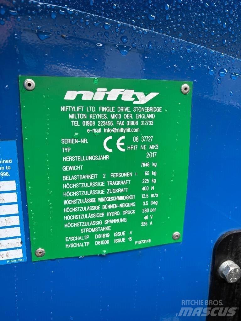 Niftylift HR 17 رافعات سلة مفصلية