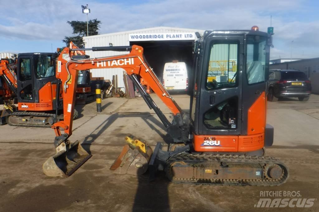 Hitachi ZX 26 U-6 حفارات صغيرة أقل من 7 طن (حفارات صغيرة)